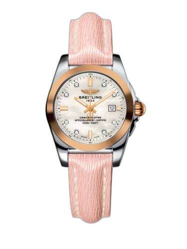 [C7234812/A792/272X/A12BA.1] Galactic 29 Stainless Steel / Rose Gold / Pearl Diamond / Sahara