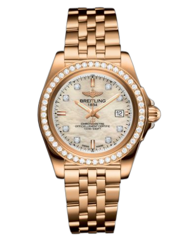 [H7133053.A803.792H] Galactic 32 Sleek Edition Rose Gold / Diamond / Pearl Diamond / Bracelet