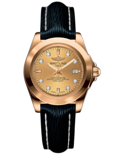 [H7133012.H550.210X] Galactic 32 Sleek Edition Rose Gold / Golden Sun Diamond / Sahara