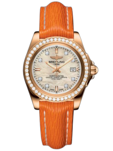 [H7133053.A803.212X] Galactic 32 Sleek Edition Rose Gold / Diamond / Pearl Diamond / Sahara