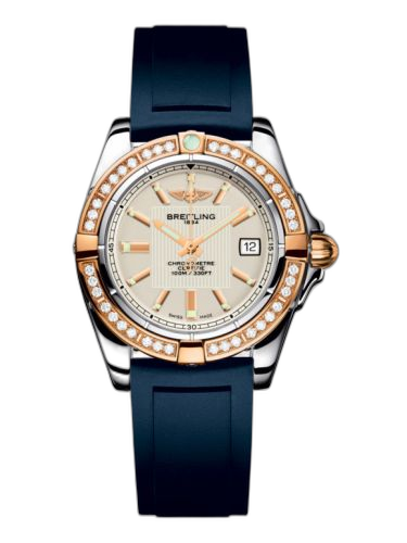 [C71356LA.G704.141S] Galactic 32 Stainless Steel / Rose Gold / Diamond / Sierra Silver / Rubber