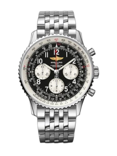 [AB012012/BB02/447A] Navitimer 01 43 Stainless Steel / Black Arabic / Bracelet