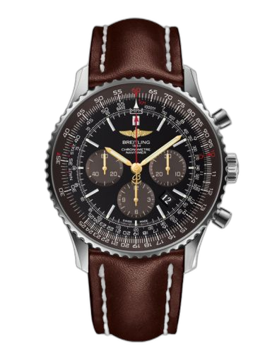 [AB0127E3.BE81.443X|] Navitimer 01 46 Stainless Steel / Panamerican Black / Rubber