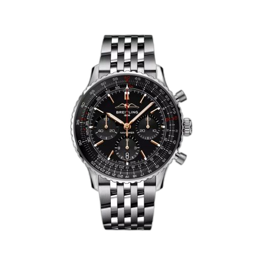 [AB01381C1B1A1] Navitimer B01 Chronograph 43 Stainless Steel / Black / Boutique Edition