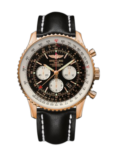 [RB044121.BD30.441X] Navitimer GMT Red Gold / Black / Calf