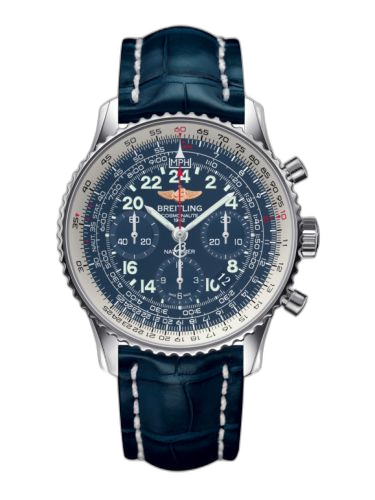 [AB0210B4.C917.731P] Cosmonaute Stainless Steel / Blue / Croco