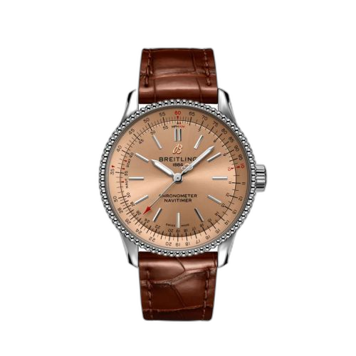 [A17395201K1P2] Navitimer 1 35 Automatic Stainless Steel / Copper / Croco / Folding