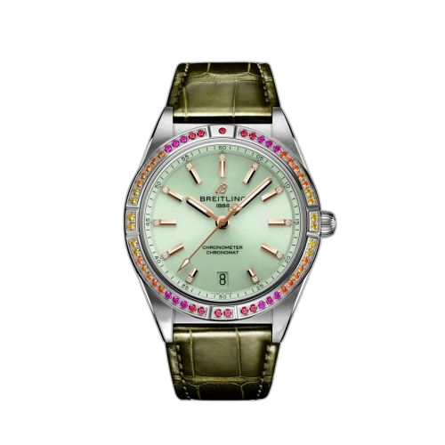 [A10380611L1P1] Chronomat Automatic 36 South Sea Stainless Steel / Mint Green