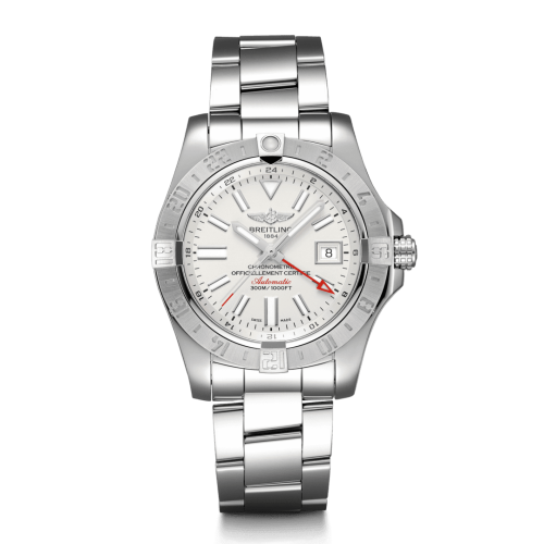 [A32390111G1A1 (aka: A3239011/G778/170A)] Avenger II GMT Stainless Steel / Stratus Silver / Bracelet