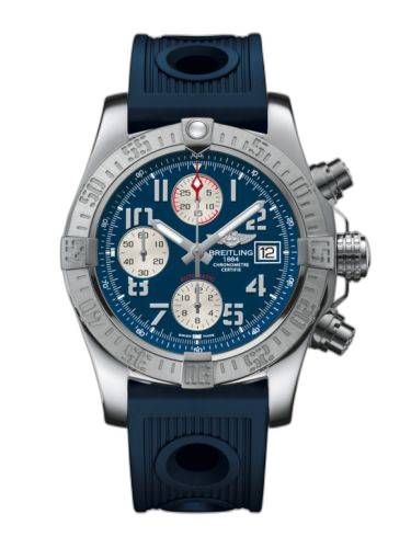 [A1338111.C870.211S] Avenger II Stainless Steel / Mariner Blue / Rubber