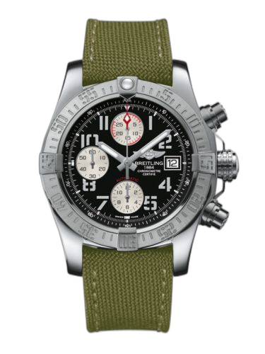 [A1338111.BC33.106W] Avenger II Stainless Steel / Volcano Black / Military