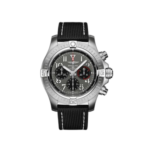 [AB01821A1B1X2] Avenger B01 Chronograph 45 Stainless Steel / Anthracite / Strap - Folding