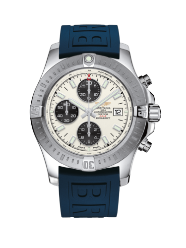 [A1338811/G804/158S/A20S.1] Colt Chronograph Automatic Stainless Steel / Stratus Silver / Rubber / Pin