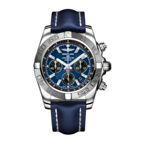 [AB011011/C789/105X] Chronomat 44 Stainless Steel / Blue / Calf