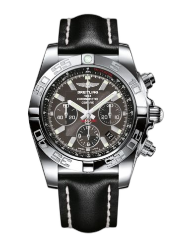 [AB011012.M524.435X] Chronomat 44 Stainless Steel / Carbon Black / Calf