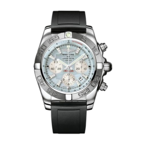 [AB011011/G686/131S] Chronomat 44 Stainless Steel / MOP / Rubber