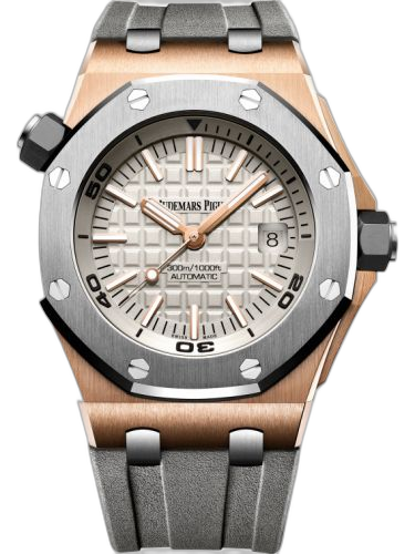 Royal Oak Offshore Diver Pink Gold / Titanium / Silver