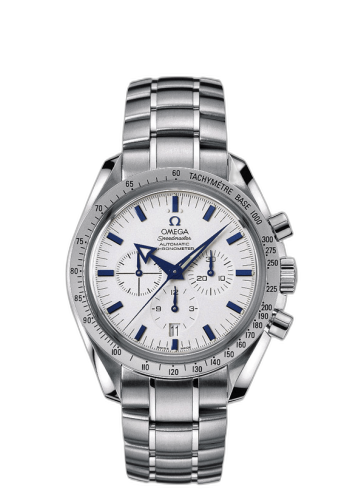 Speedmaster Broad Arrow Stainless Steel / White / Bracelet