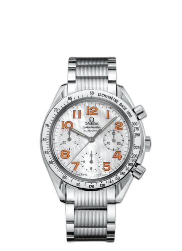 Speedmaster Reduced Ladies Stainless Steel / MOP-Orange / Bracelet