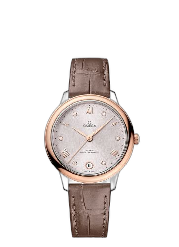 De Ville Master Chronometer 34 Stainless Steel - Sedna Gold / Rose - Diamond