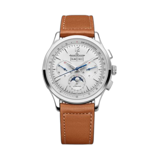 Master Control Chronograph Calendar Stainless Steel / Silver / Strap + Bracelet
