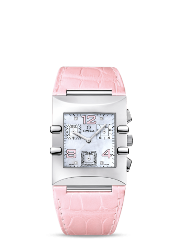 Constellation Quadra Quartz 28 Chronograph Stainless Steel / MOP/ Alligator