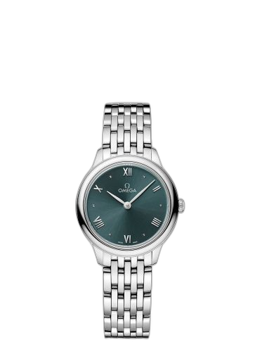 De Ville Quartz 27.5 Stainless Steel / Turquoise / Bracelet