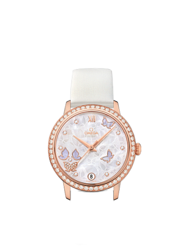De Ville Prestige Co-Axial 32.7 Red Gold / MOP Butterfly / Diamond