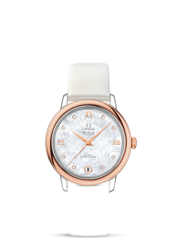 De Ville Prestige Co-Axial 32.7 Stainless Steel / Red Gold / MOP Butterfly