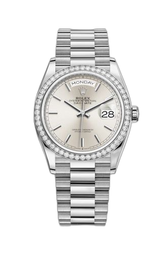 Day-Date 36 White Gold / Diamond / Silver / President
