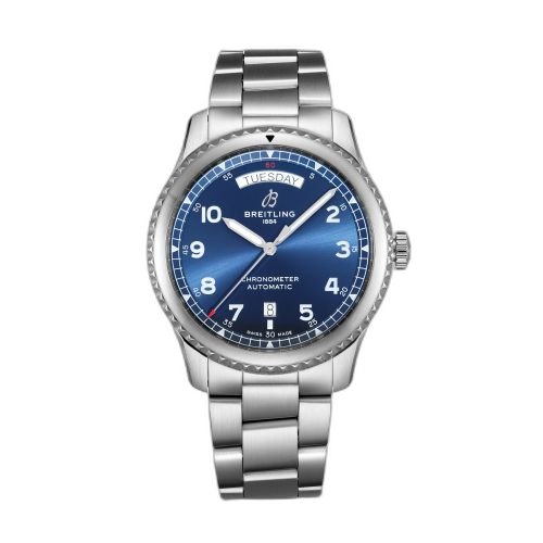 Navitimer 8 Automatic Day & Date 41 Stainless Steel / Blue / Bracelet