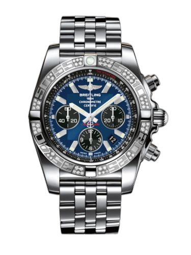 Chronomat 44 Stainless Steel / Diamond / Blackeye Blue / Bracelet