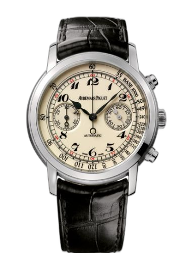 Jules Audemars 26100 Chronograph White Gold / Creme Vintage