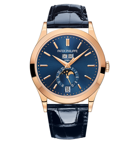 Annual Calendar 5396 Rose Gold / Blue