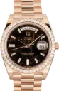 Rolex Day-Date 40 Everose - Diamond / Chocolate