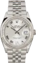 Rolex Datejust 36 Stainless Steel / Fluted / White Roman / Jubilee
