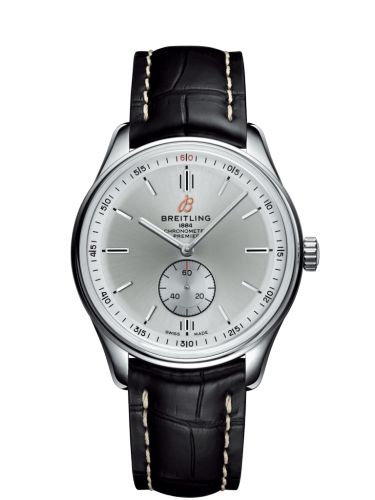 Premier Automatic 40 Stainless Steel / Silver / Croco Black / Folding