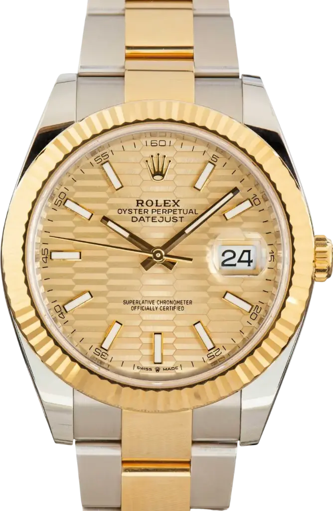 Rolex Datejust 41 Rolesor Yellow Fluted / Oyster / Champagne