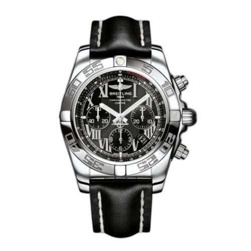 Chronomat 44 Stainless Steel / Onyx Black Roman / Calf