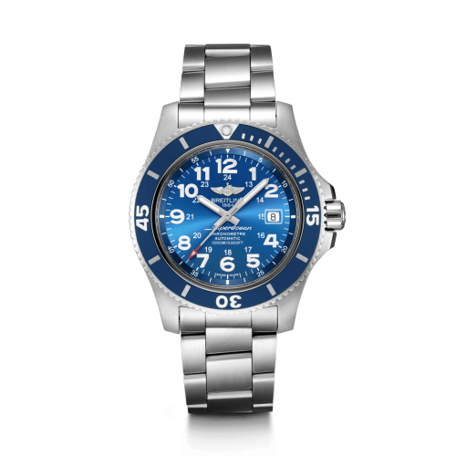 Superocean II 44 Stainless Steel / Blue / Mariner Blue / Bracelet