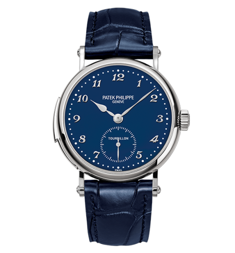 Tourbillon Minute Repeater 5539 White Gold / Blue