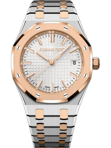 [77450SR.OO.1361SR.01] Royal Oak Selfwinding 34 Stainless Steel - Pink Gold / Silver / Bracelet / 50th Anniversary