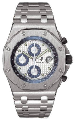 [25721TI.OO.1000TI.03] Royal Oak OffShore 25721 Chronograph Titanium / Silver / Blue