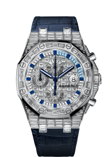 [26473BC.ZZ.D023CR.01] Royal Oak Offshore 26473 Baguette / Sapphire