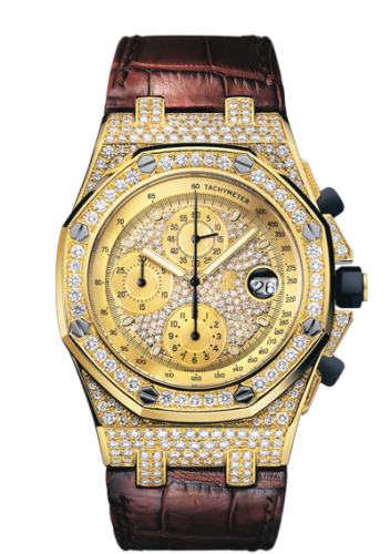 [26067BA.ZZ.D088CR.01] Royal Oak Offshore Yellow Gold / Diamonds