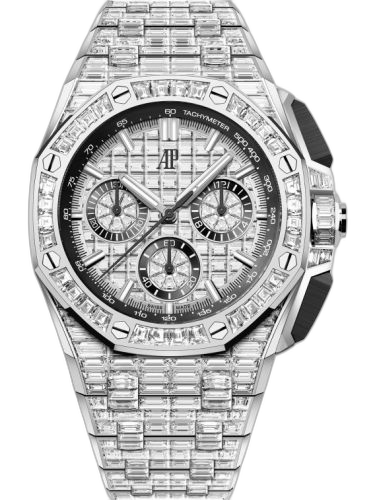 [26425BC.ZZ.8045BC.01] Royal Oak Offshore 43 White Gold - Baguette / Baguette / Bracelet