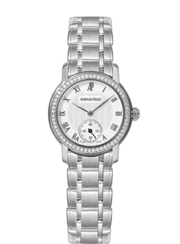 [79387BC.ZZ.1229BC.01] Jules Audemars Small Seconds White Gold / Diamond / Silver / Bracelet