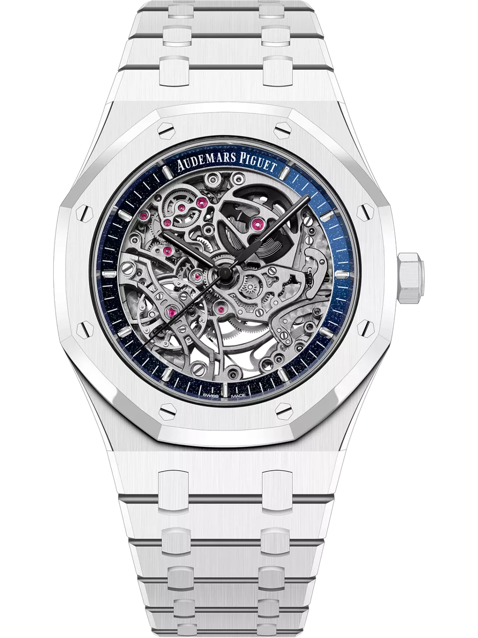 [15416CB.OO.1225CB.01] Royal Oak 41 Double Balance Wheel Openworked White Ceramic