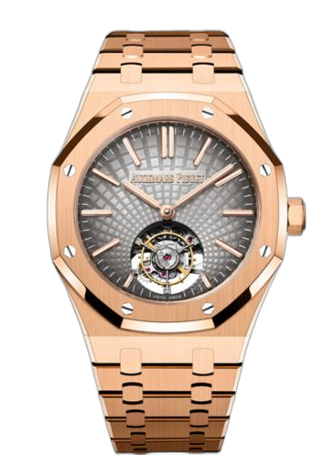 [26530OR.OO.1220OR.01] Royal Oak Self-Winding Flying Tourbillon Pink Gold / Grey