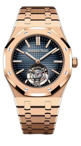 [26730OR.OO.1320OR.01] Royal Oak Self-Winding Flying Tourbillon Pink Gold / Blue / 50th Anniversary